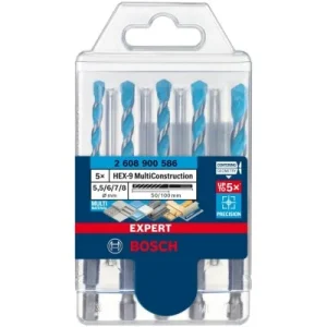 Akční Cena Sada stavebních vrtáků MultiConstruction HEX-9, 5ks (5,5-8mm)