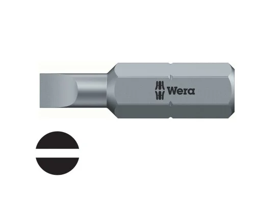 Výprodej Šroubovací bit Wera 800/1 Z, 1/4", 25mm, plochá drážka PL