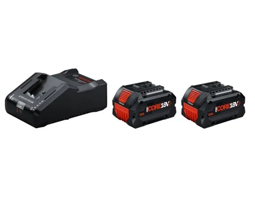 Vysoce Kvalitní Startovací sada Bosch 18V, nabíječ GAL 18V-160 + 2x GBA 18V ProCORE+, 8,0Ah