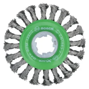 Vysoce Kvalitní X-LOCK Kotoučový kartáč copánkový z nerezové oceli 0,5mm, D 115mm